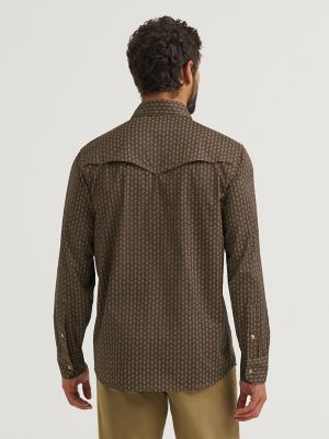 Wrangler All Terrain Gear Men's Technical Shirt in Turkish Coffee
