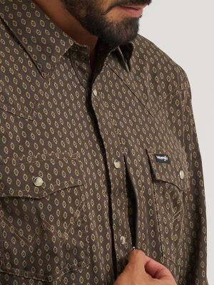 Wrangler All Terrain Gear Men's Technical Shirt in Turkish Coffee