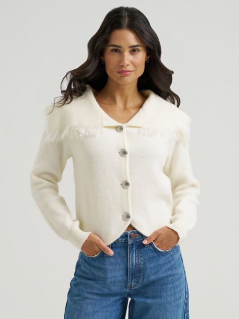Женский кардиган Wrangler Heartland с бахромой на воротнике
