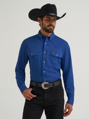 Wrangler All Terrain Gear Men's Technical Shirt in Navy Peony