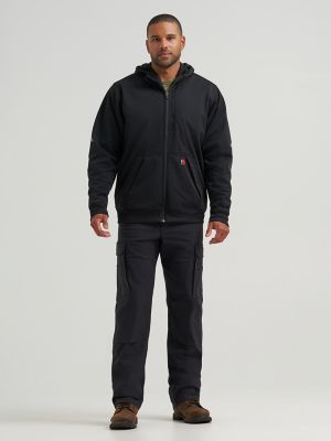 Wrangler&reg; RIGGS Workwear&reg; Technical Hooded Zip Sweatshirt in Jet Black