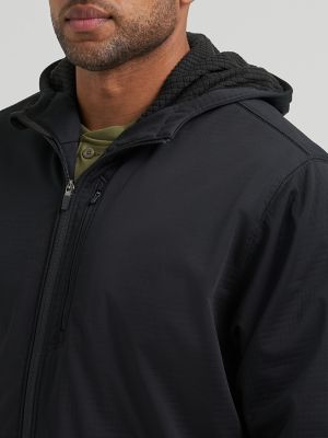 Wrangler&reg; RIGGS Workwear&reg; Technical Hooded Zip Sweatshirt in Jet Black