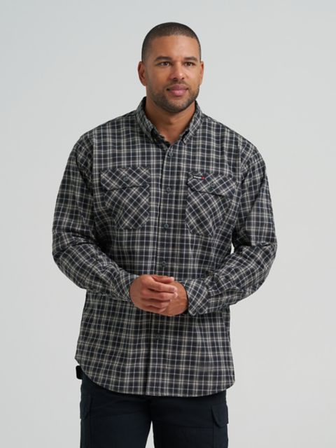 Мужские рубашки Wrangler RIGGS Workwear® Foreman Plaid Work Shirt