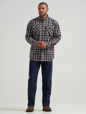 Wrangler RIGGS Workwear&reg; Foreman Plaid Work Shirt in Deep Well