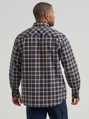 Wrangler RIGGS Workwear&reg; Foreman Plaid Work Shirt in Deep Well