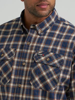 Wrangler RIGGS Workwear&reg; Foreman Plaid Work Shirt in Deep Well