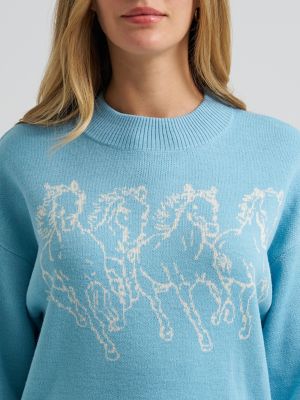Women's Wrangler Canyon Sweater in Blue alternative view 3