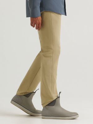 Wrangler All Terrain Gear Men's Techno Knit 5 Pocket Pant in Twill Khaki
