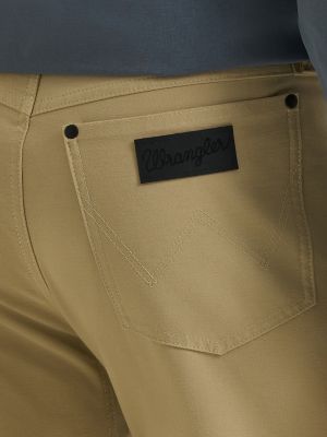 Wrangler All Terrain Gear Men's Techno Knit 5 Pocket Pant in Twill Khaki