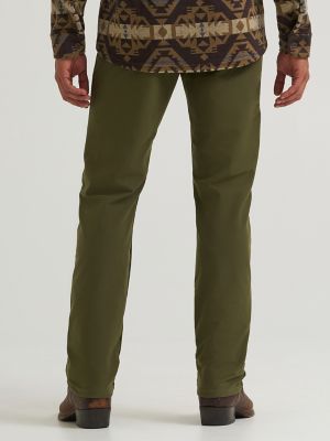 Wrangler All Terrain Gear Men's Techno Knit 5 Pocket Pant in Olive Night alternative view