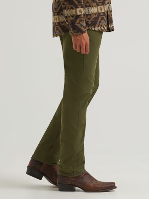 Wrangler All Terrain Gear Men's Techno Knit 5 Pocket Pant in Olive Night alternative view 3