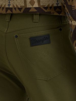 Wrangler All Terrain Gear Men's Techno Knit 5 Pocket Pant in Olive Night alternative view 5