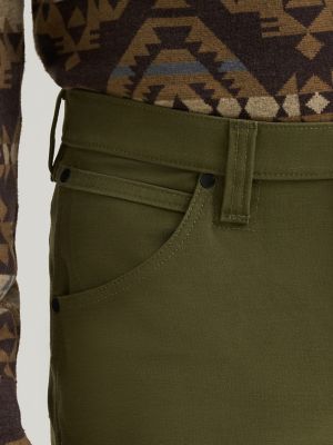 Wrangler All Terrain Gear Men's Techno Knit 5 Pocket Pant in Olive Night alternative view 6