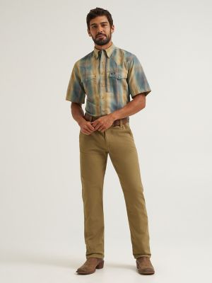 Wrangler All Terrain Gear Men's Open Range Pant in Nomad Brown