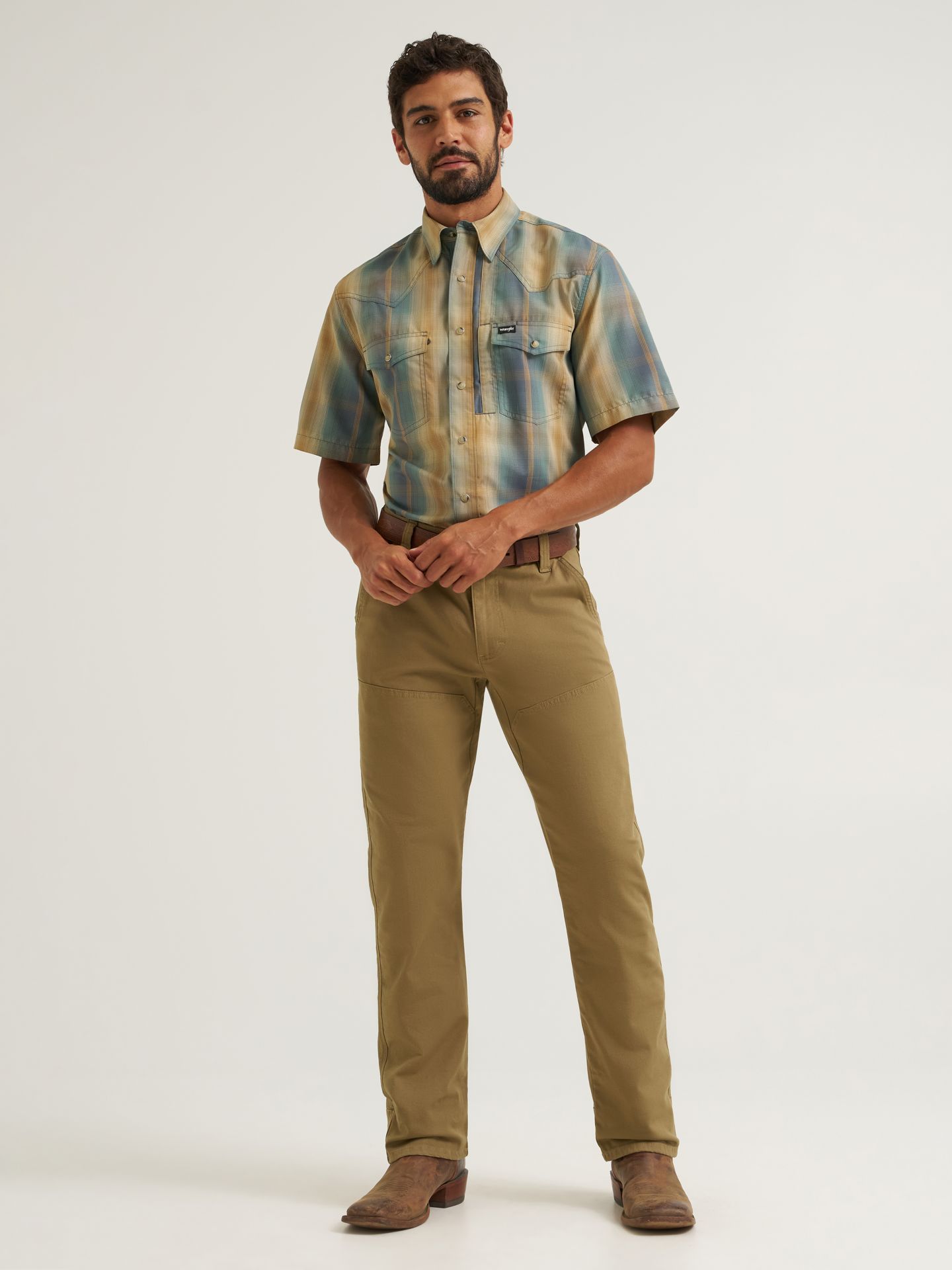 Мужские брюки Wrangler All Terrain Gear Open Range Pant, цвет: Коричневый — фото 5