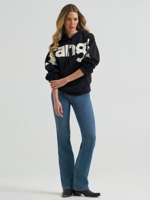 Women&rsquo;s Wrangler Wide Open Spaces Logo Hoodie in Monotone