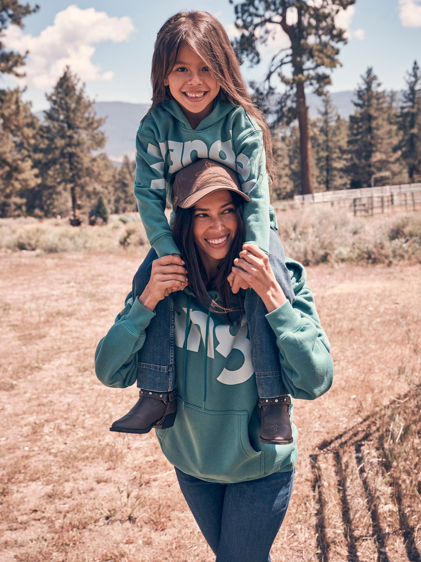 Худи Wrangler Wide Open Spaces Logo для девочек, цвет: Бирюзовый — фото 3