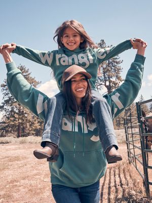 Girl's Wrangler Wide Open Spaces Logo Hoodie