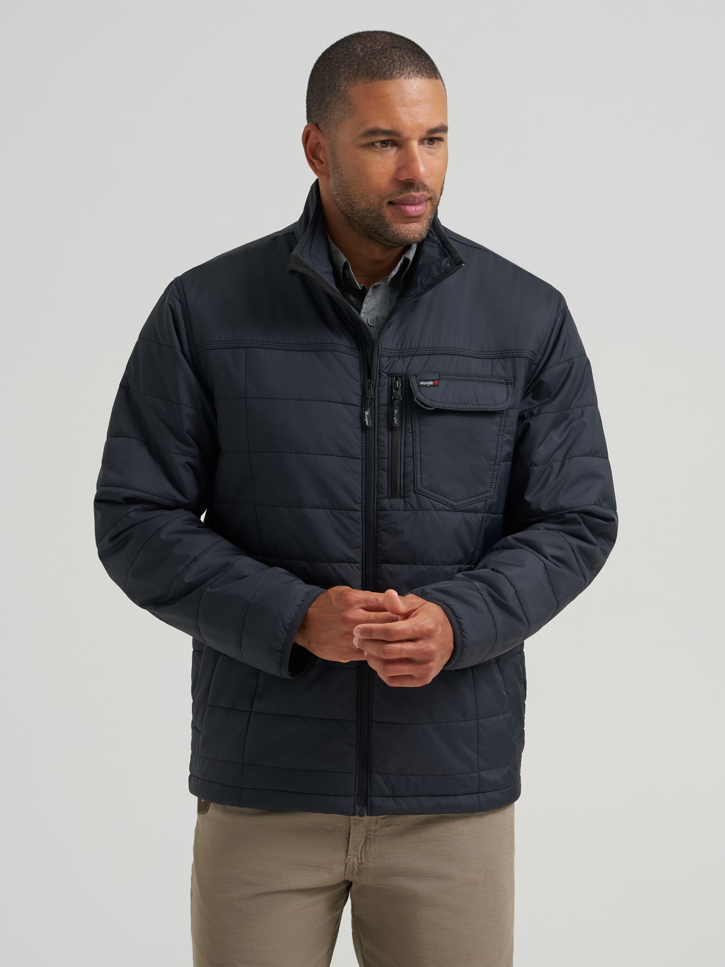 Мужская куртка Wrangler Riggs Workwear® Insulated Work, цвет: Чёрный — фото 2