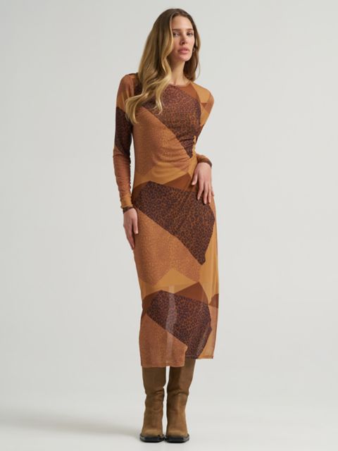 Женские платья Wrangler Women's Mesh Overlay Maxi Dress