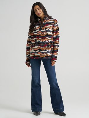 Women's Wrangler High Plains Sherpa Zip Pullover in Mesa Dream
