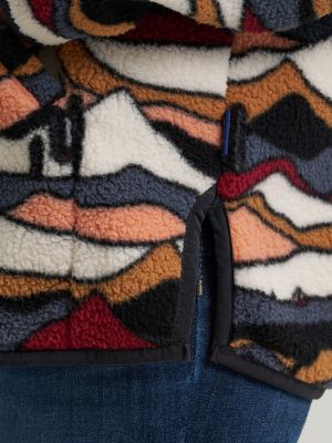 Women's Wrangler High Plains Sherpa Zip Pullover in Mesa Dream