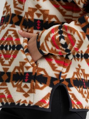 Women's Wrangler High Plains Sherpa Zip Pullover in Bone Mesa