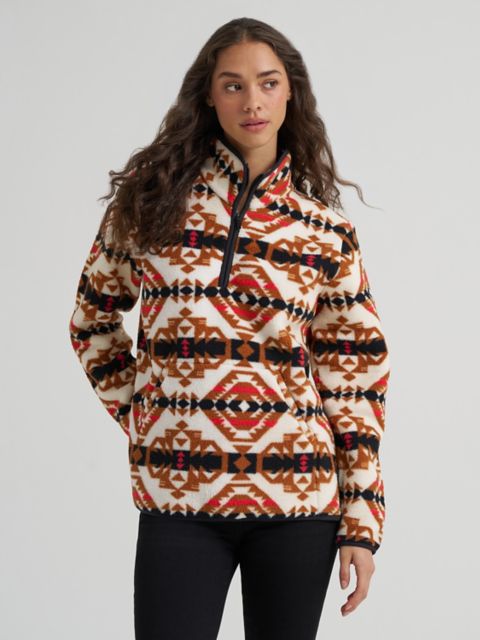 Женские свитеры Wrangler Women's Wrangler High Plains Sherpa Zip Pullover