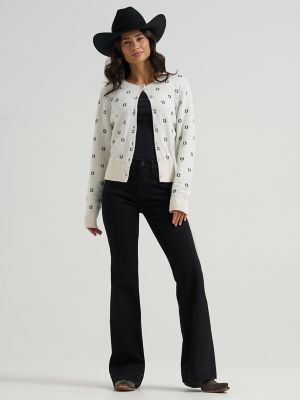 Women's Western Fitted Cardigan Sweater