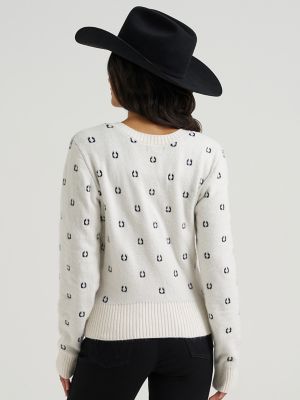 Women's Western Fitted Cardigan Sweater