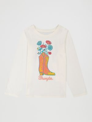 Girl's Long Sleeve Western Graphic Tee