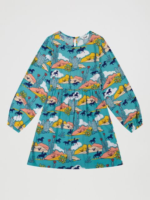 Детские платья Wrangler Girl's Bishop Sleeve Dress