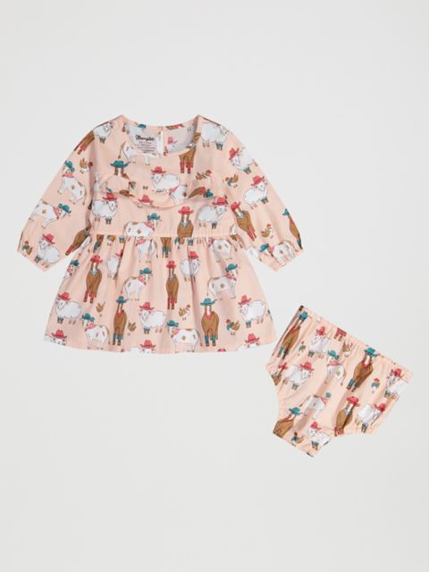 Детские платья Wrangler Little Girl's Long Sleeve Western Print Dress