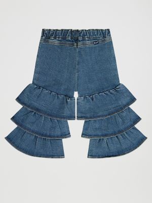 Little Girl's Tiered Flare Jean