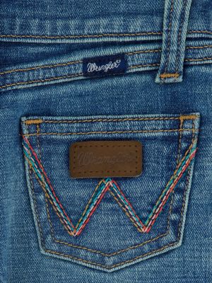 Little Girl's W Stitched Bootcut Jean