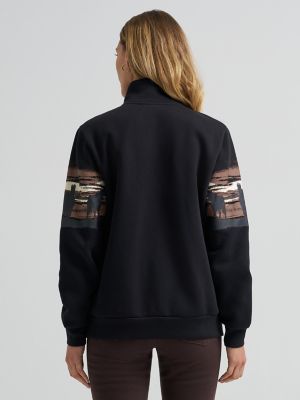 Women's Wrangler Wild West Pullover in Black alternative view 2
