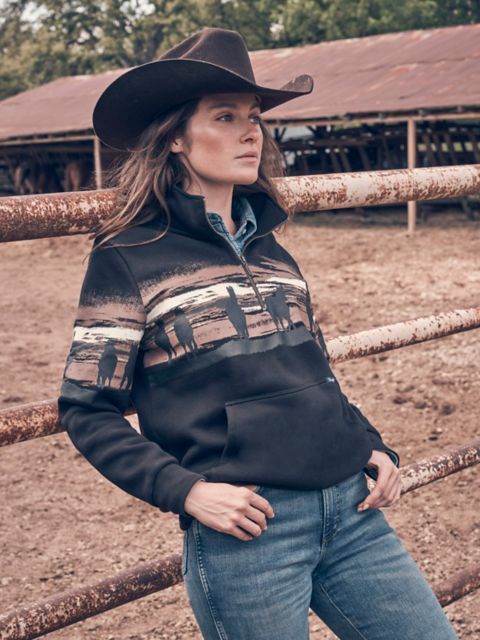Женский свитер Wrangler Wild West Pullover, цвет: Чёрный