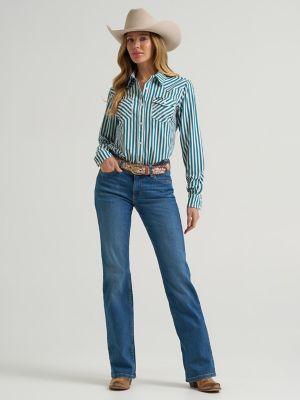 Women's Wrangler Aria Performance Shirt in Green