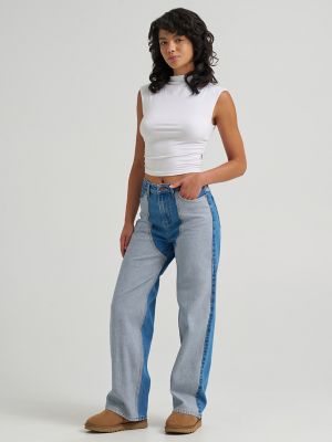 Women's Two-Toned Chap Jean