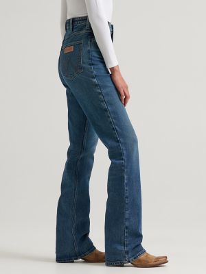 Women HR Rodeo Bootcut Wrangler Riding Jean:Emmy:27:34 alternative view 3