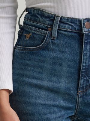 Women HR Rodeo Bootcut Wrangler Riding Jean:Emmy:27:34 alternative view 5