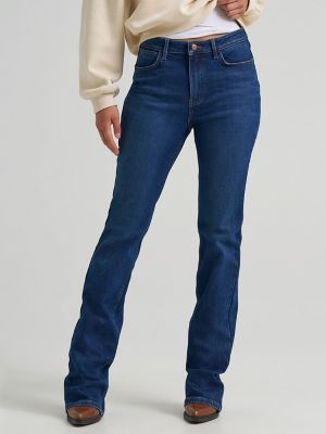 Women's High Rise Bootcut Jean in Echo