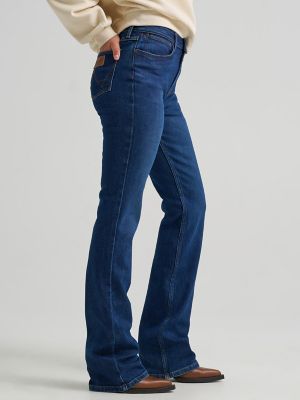 Women's High Rise Bootcut Jean in Echo
