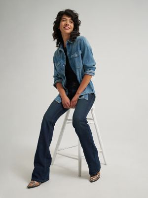 Women's Low Rise Bootcut Jean in Scorpion