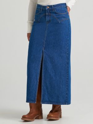 Women&rsquo;s Western Seam Midi Skirt in Alison