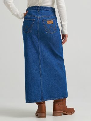 Women&rsquo;s Western Seam Midi Skirt in Alison
