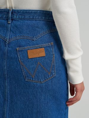 Women&rsquo;s Western Seam Midi Skirt in Alison