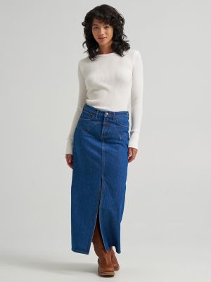 Women&rsquo;s Western Seam Midi Skirt in Alison