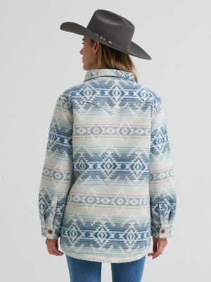 Wrangler Women's Wrangler Run the Ranch Jacquard Shacket — фото 3