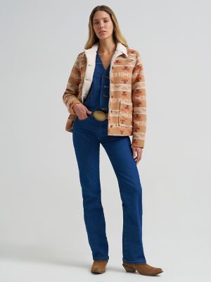 Women's Wrangler Sherpa Lined Jacquard Print Jacket